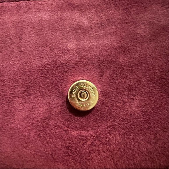 SAINT LAURENT YSL SUNSET CROSSBODY BAG ON CHAIN BURGUNDY - Picture 8 of 16